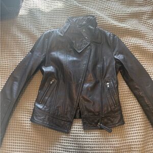 Women's Black Leather Jacket